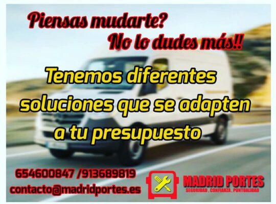MUDANZAS DE PISOS, LOCALES EN ALCALA DE HENARES