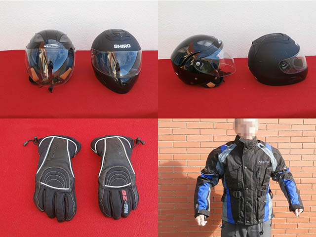 Vendo cascos guantes y cazadora termica