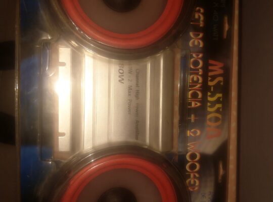 Audio car potencia + altavoces