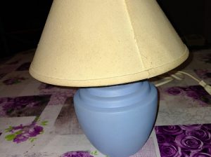 Lámpara azul y lámpara flexo 10 €