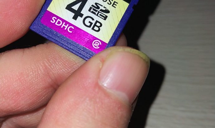 Tarjeta SDHC de 4 GB
