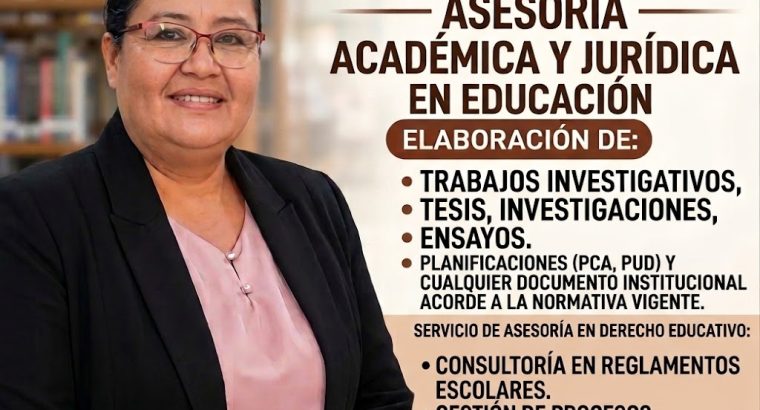 ¡Optimiza tu Gestión Educativa! Asesoría Académica y Legal 📚⚖️